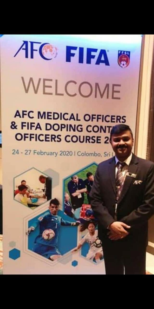 AFC / FIFA Medical Officers and Doping Control Officers Course, Colombo 2020
